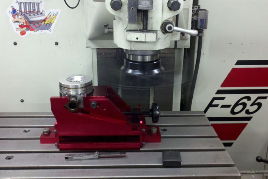 Engine Building Services 2 Milling piston for correct protrusion specs Ford 6.0L Powerstroke